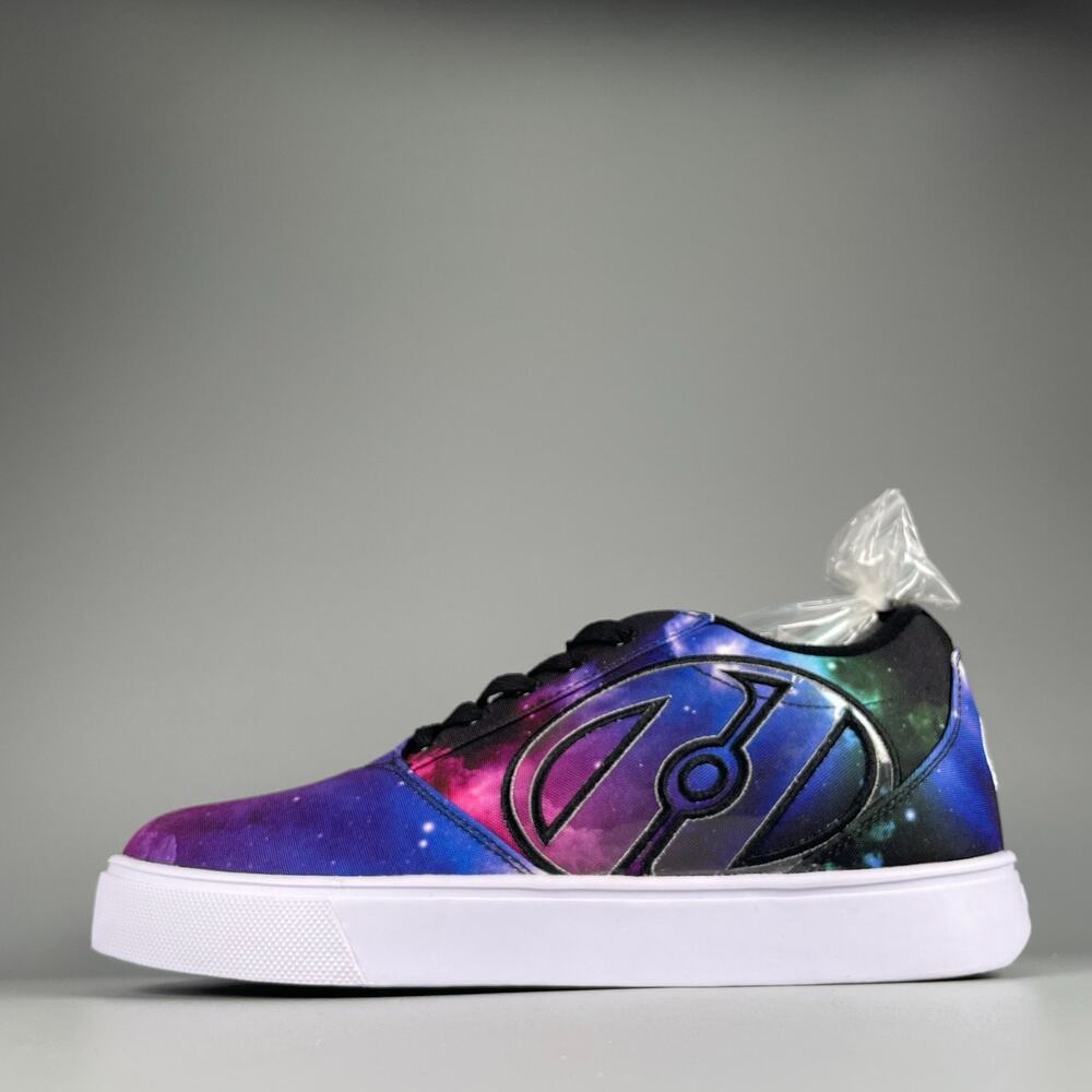 Heelys Women's Size 8 Purple Blue Galaxy Roller Skate Sneakers Casual Shoes NEW